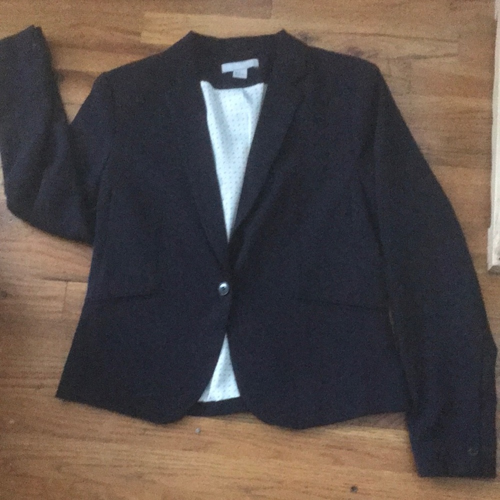 Navy blue blazer princess cut used